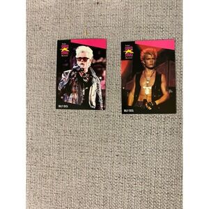 Billy Idol 1991 ProSet Superstars MusiCards Trading Card Lot of 2 #187 #188 #188